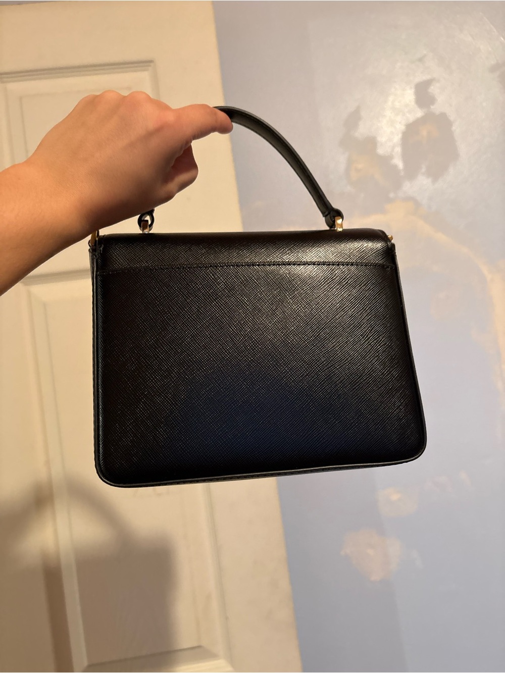 Kate Spade Reagan Black Top Handle Crossbody Purse New - Picture 4 of 8
